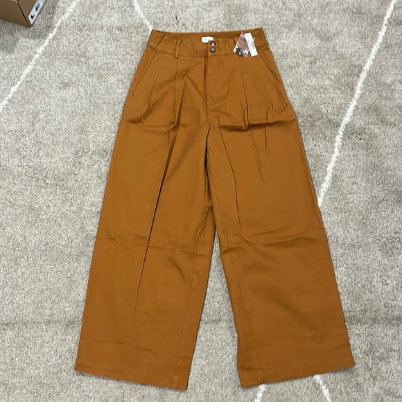 Madewell wide leg pleated trouser pants - Picture 2 of 3